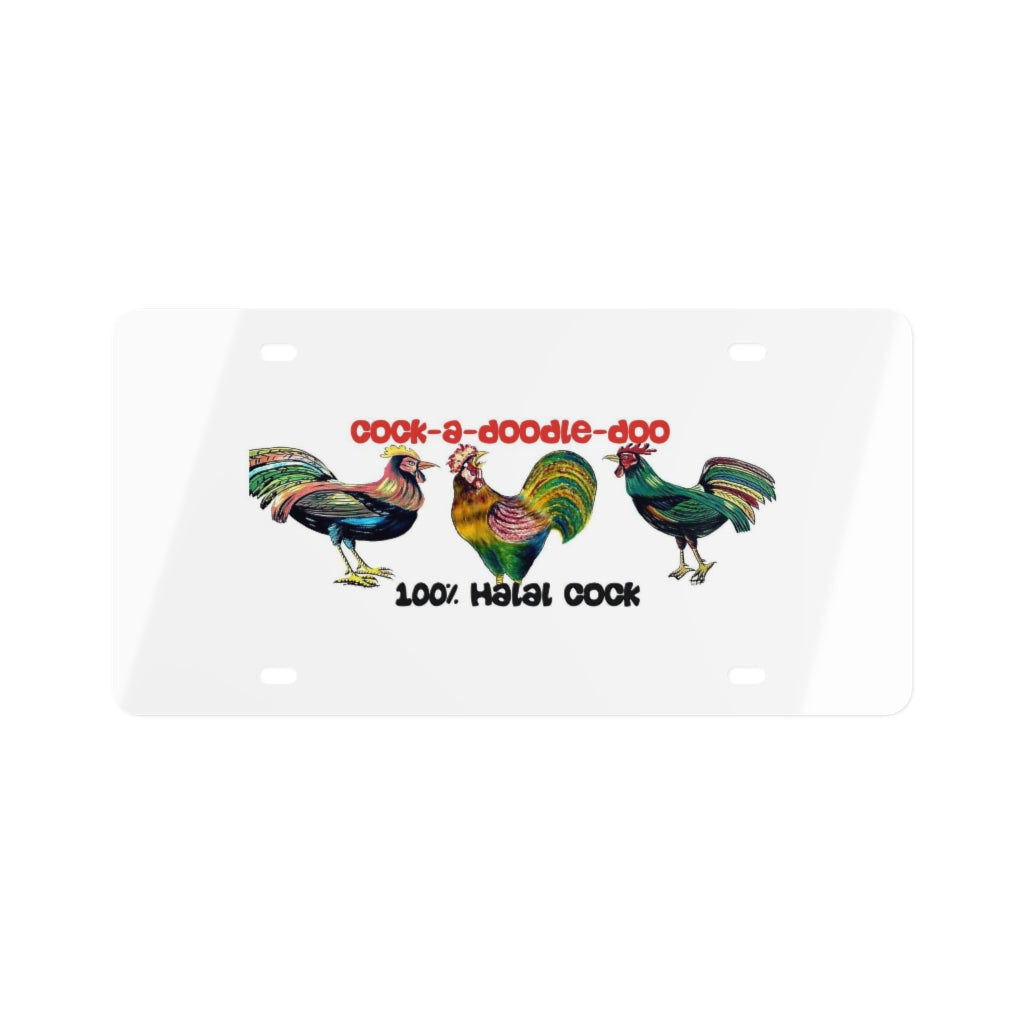 100% Halal Cock License Plate - www.desimovies.biz
