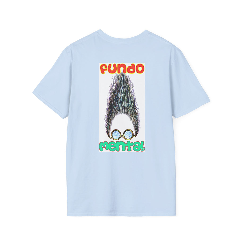 Fundo Mental T-Shirt — Retro Beard & Glasses Graphic Tee