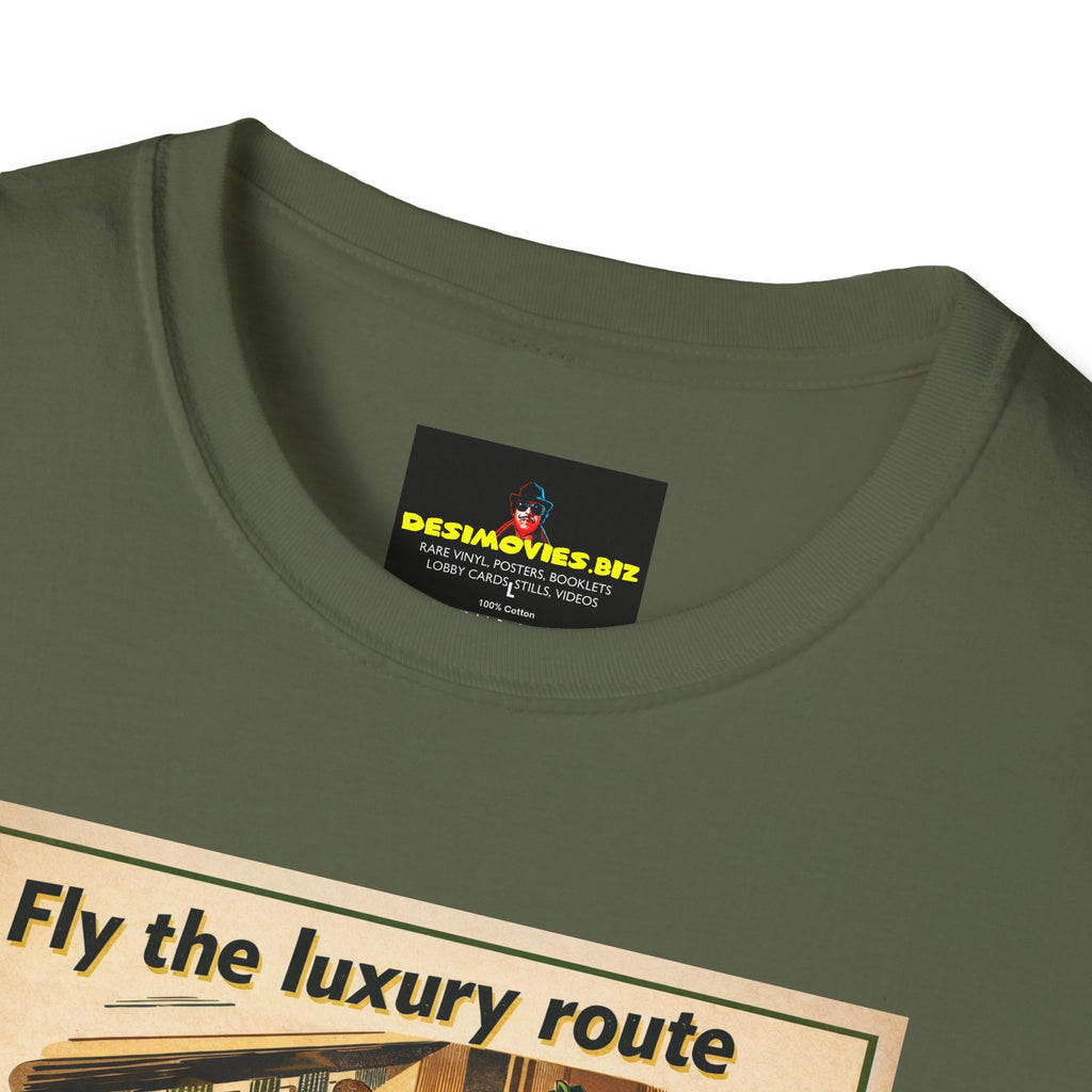 Vintage PIA Airlines Poster T-Shirt — Retro Travel Graphic Tee
