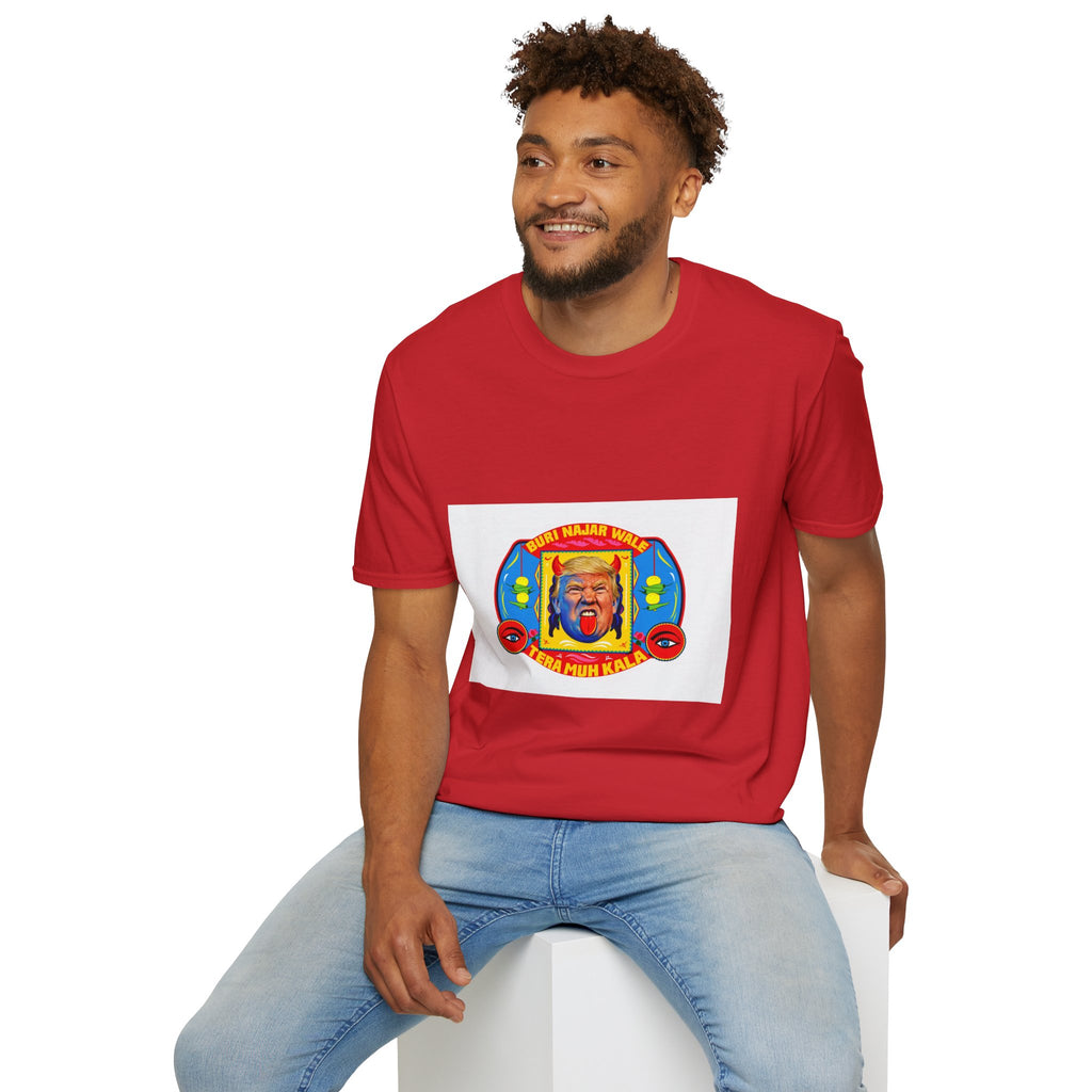 Political Cartoon T-Shirt — Colorful Satirical Donald Trump Design