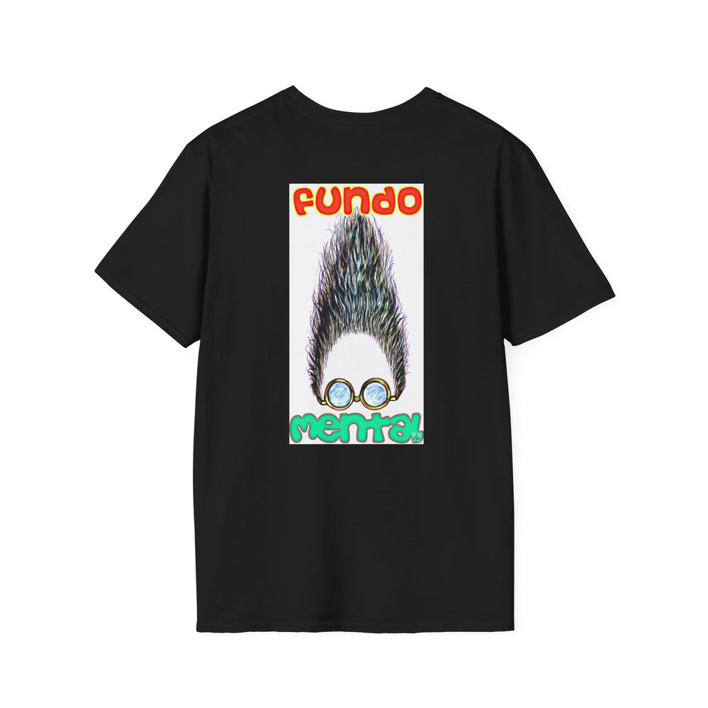 Fundo Mental T-Shirt — Retro Beard & Glasses Graphic Tee