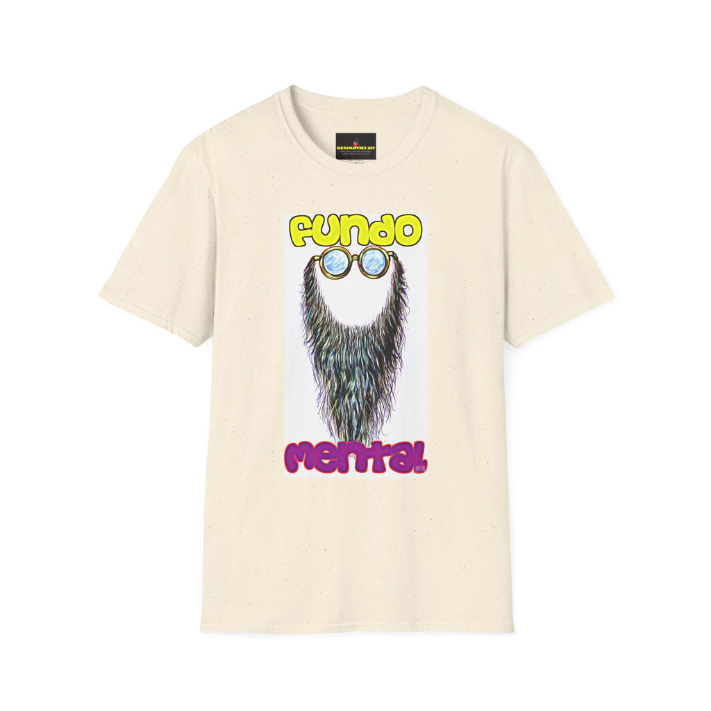 Fundo Mental T-Shirt — Retro Beard & Glasses Graphic Tee