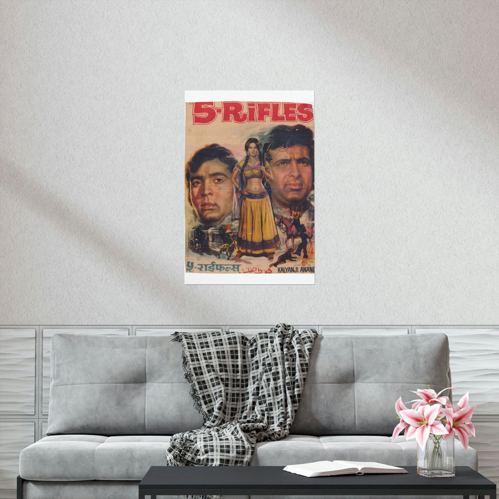 5 Rifles - Bollywood Premium Matte Vertical Poster - www.desimovies.biz