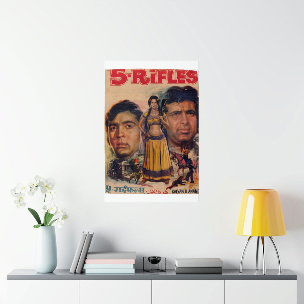 5 Rifles - Bollywood Premium Matte Vertical Poster - www.desimovies.biz
