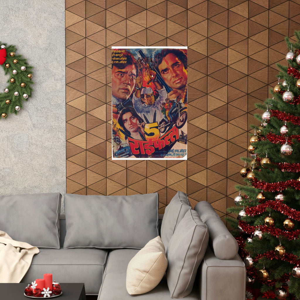 5 Rifles - Bollywood Premium Matte Vertical Poster - www.desimovies.biz