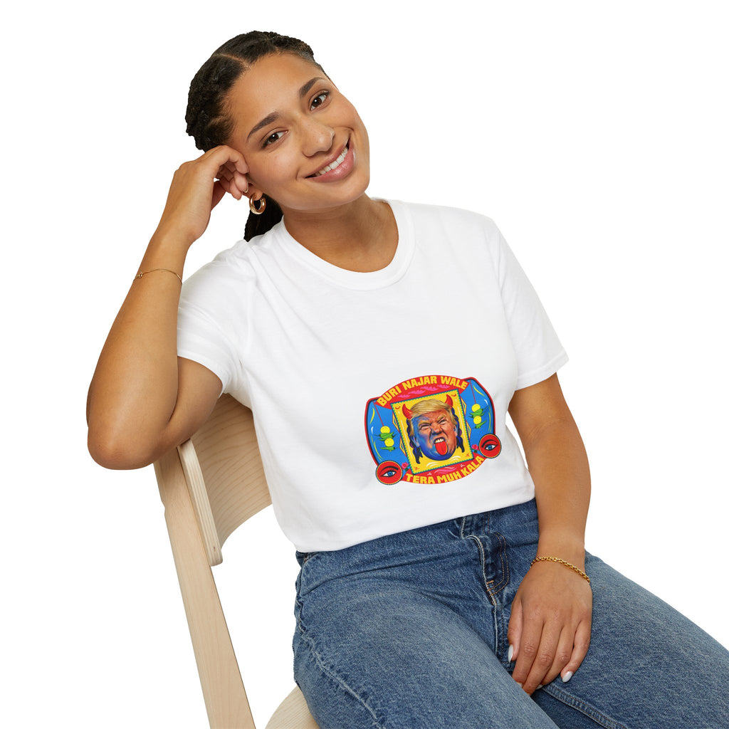 Political Cartoon T-Shirt — Colorful Satirical Donald Trump Design