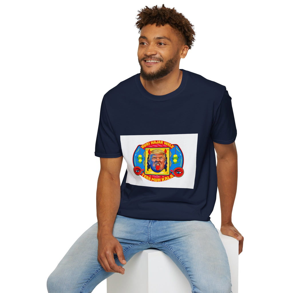 Political Cartoon T-Shirt — Colorful Satirical Donald Trump Design