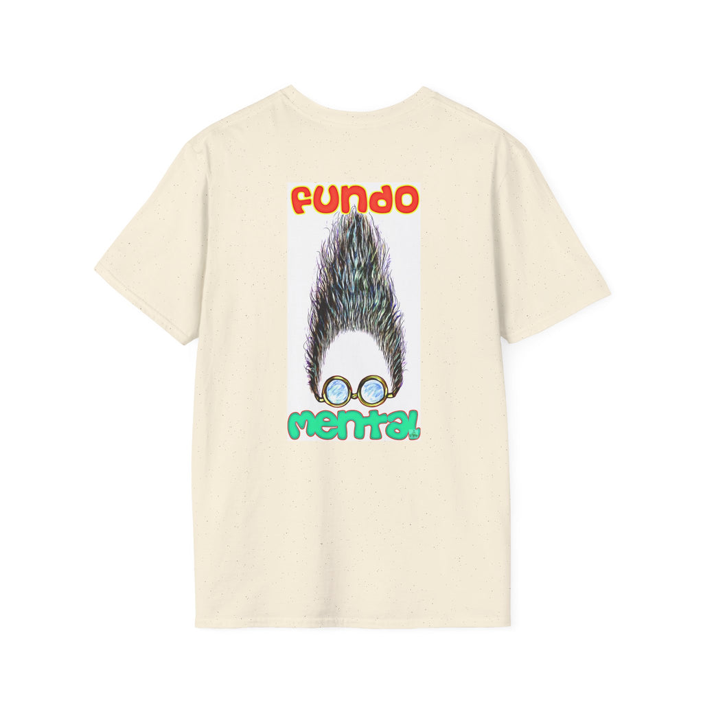 Fundo Mental T-Shirt — Retro Beard & Glasses Graphic Tee