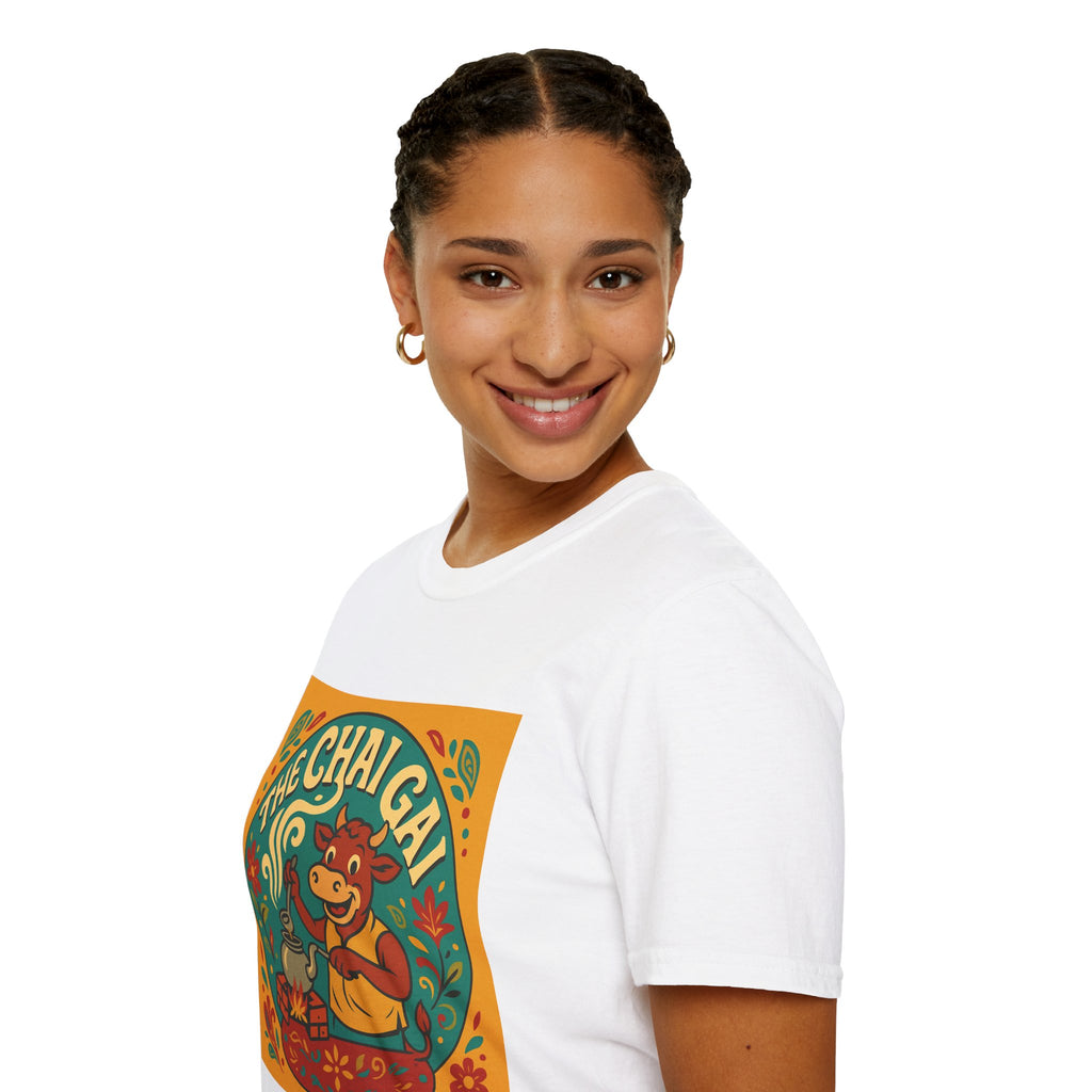 The Chai Gal T-Shirt – Retro Indian Tea Lover Graphic Tee