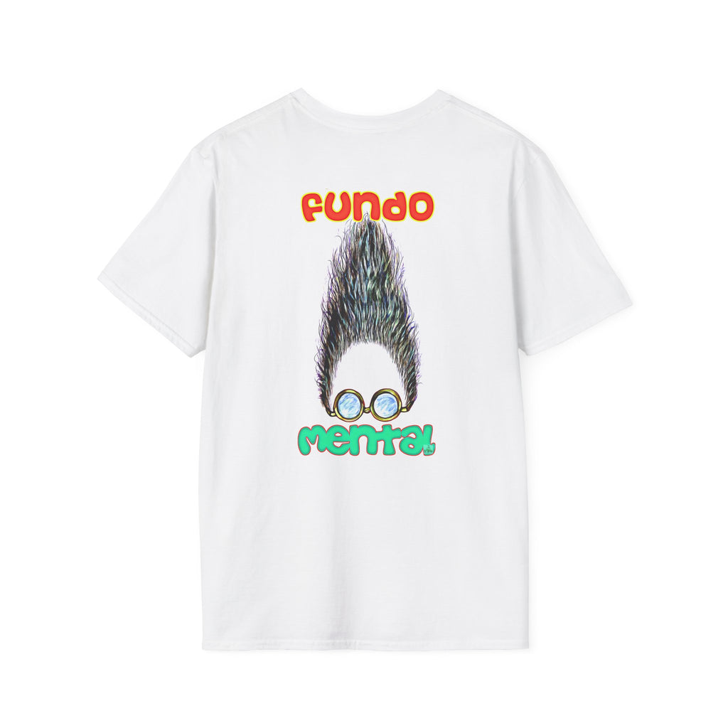 Fundo Mental T-Shirt — Retro Beard & Glasses Graphic Tee