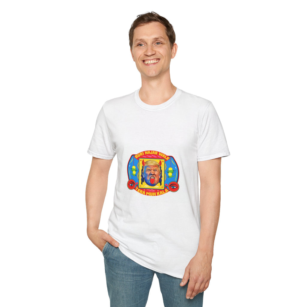 Political Cartoon T-Shirt — Colorful Satirical Donald Trump Design