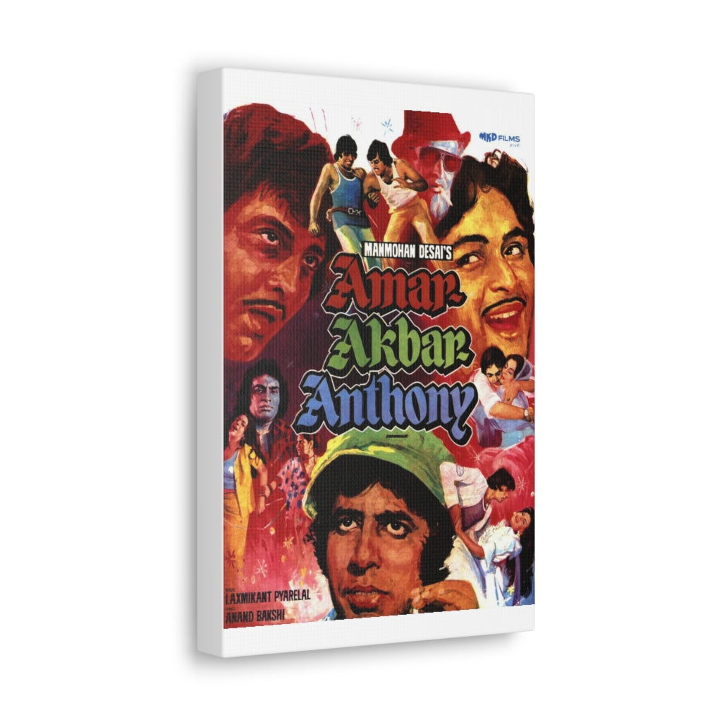 AMAR AKBAR ANTHONY - Classic Bollywood - Canvas - www.desimovies.biz