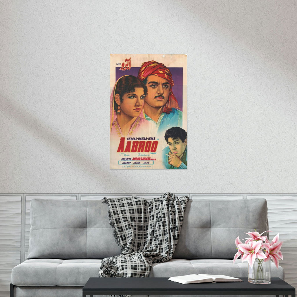 Aabroo - Premium Matte Vertical Poster - www.desimovies.biz