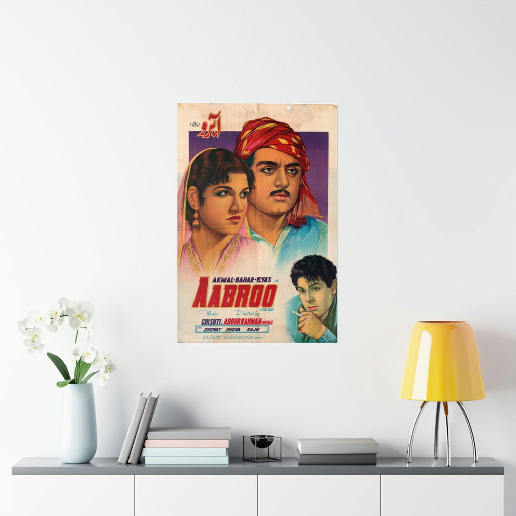 Aabroo - Premium Matte Vertical Poster - www.desimovies.biz