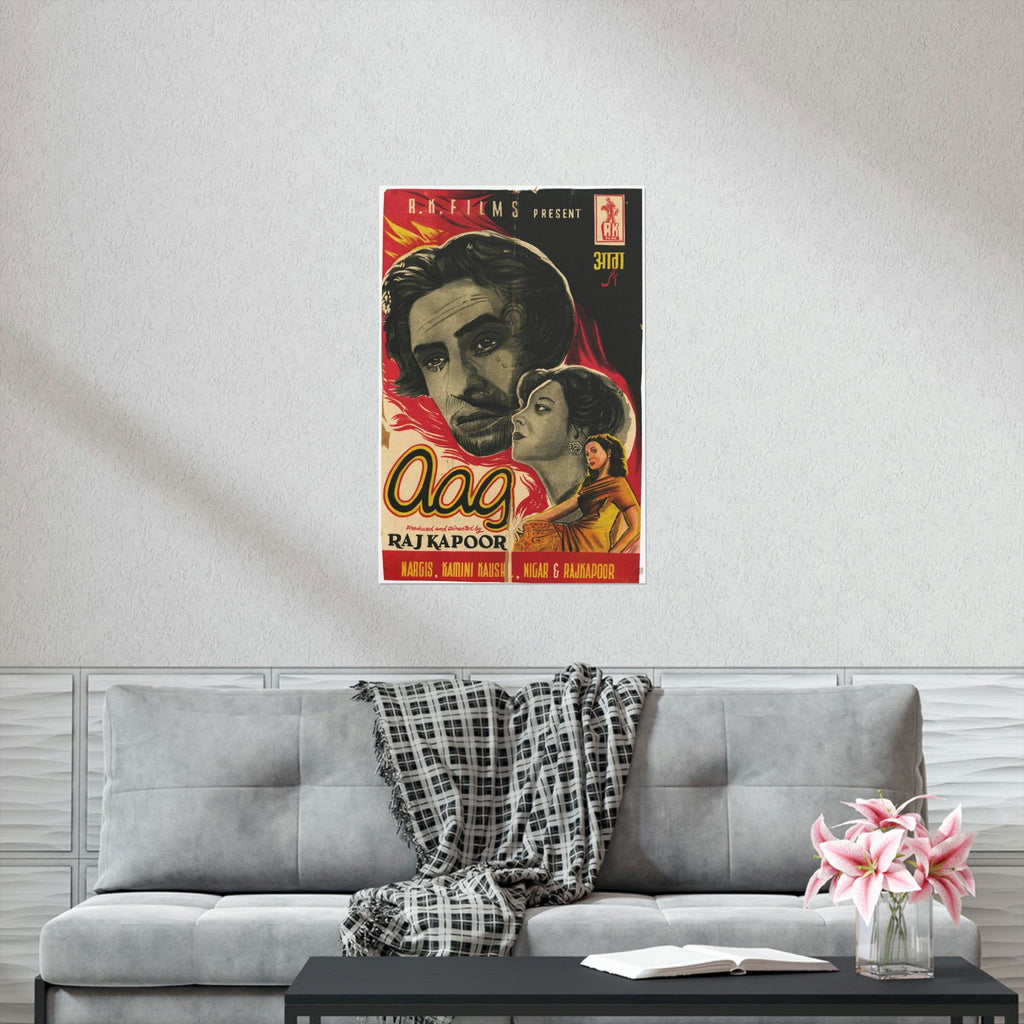 Aag (1948) Premium Matte Vertical Posters - www.desimovies.biz