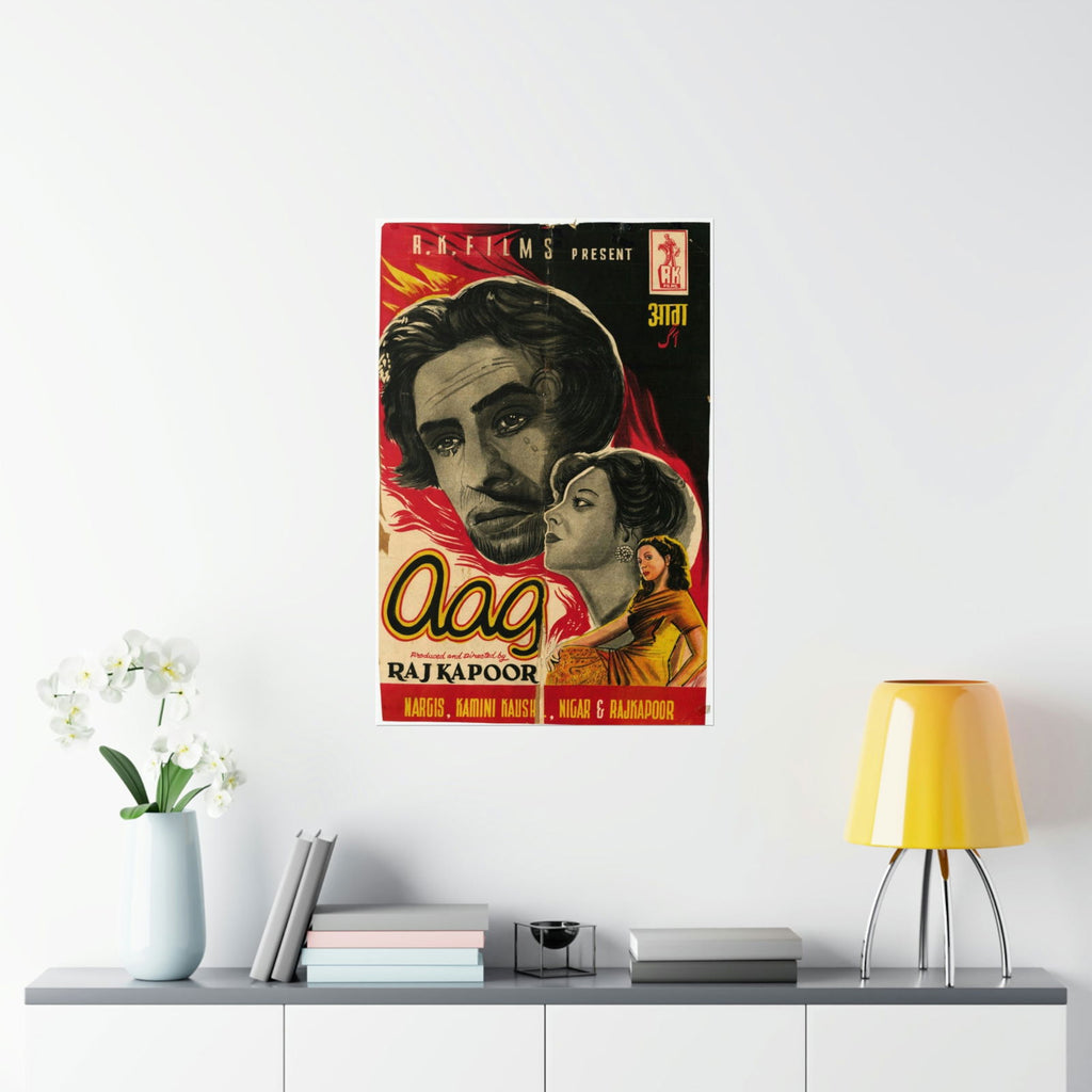 Aag (1948) Premium Matte Vertical Posters - www.desimovies.biz
