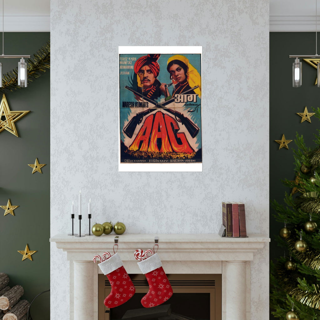 Aag (1967) Premium Matte Vertical Posters - www.desimovies.biz