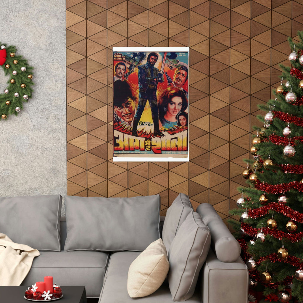 Aag Aur Shola (1986) - Premium Matte Vertical Posters - www.desimovies.biz