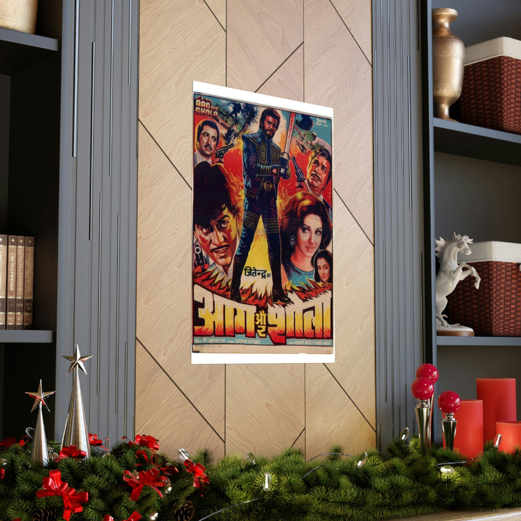 Aag Aur Shola (1986) - Premium Matte Vertical Posters - www.desimovies.biz