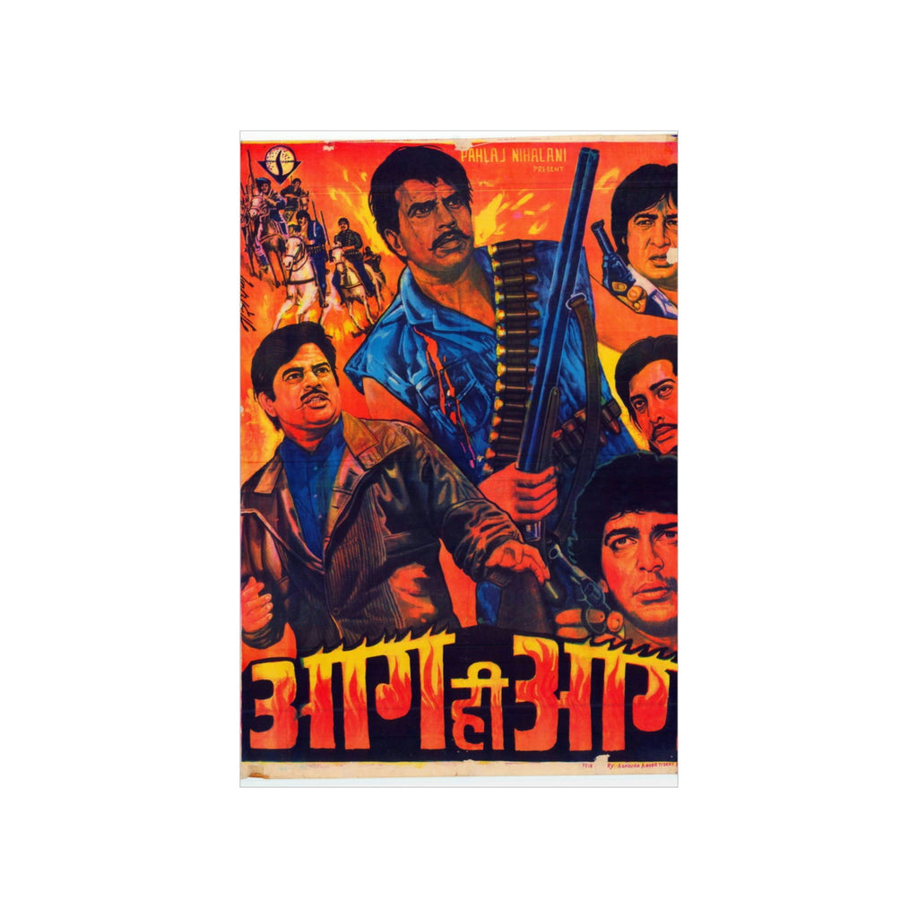Aag Hi Aag (1987) Premium Matte Vertical Posters - www.desimovies.biz