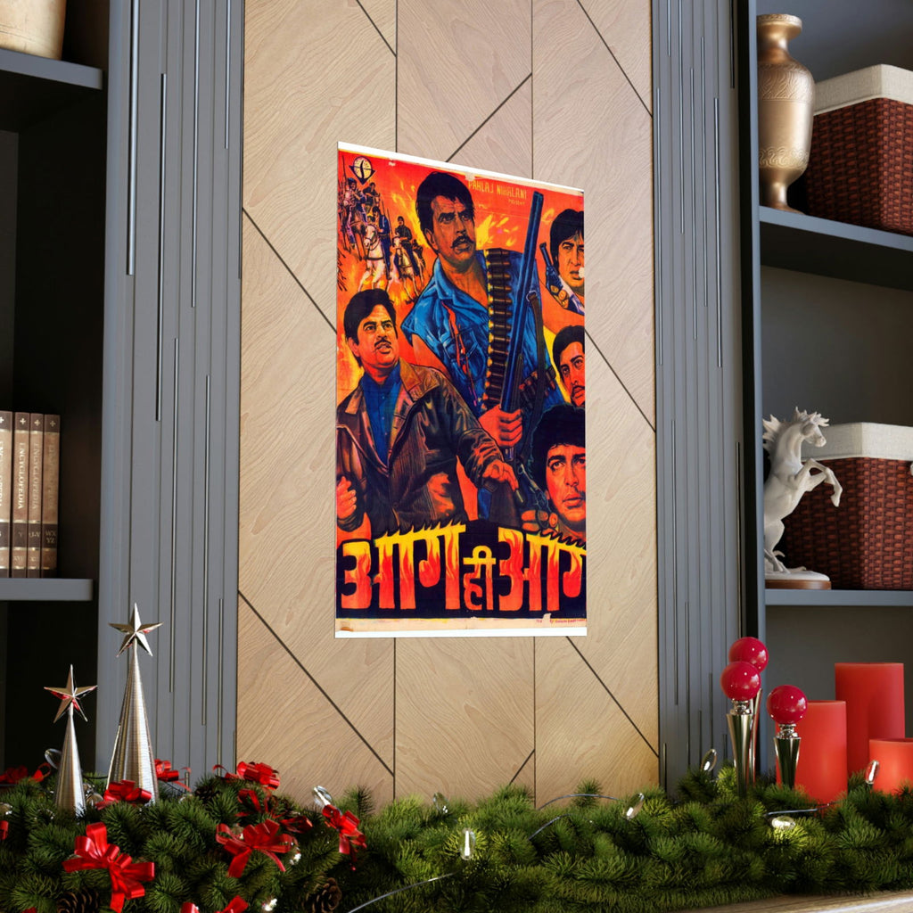 Aag Hi Aag (1987) Premium Matte Vertical Posters - www.desimovies.biz