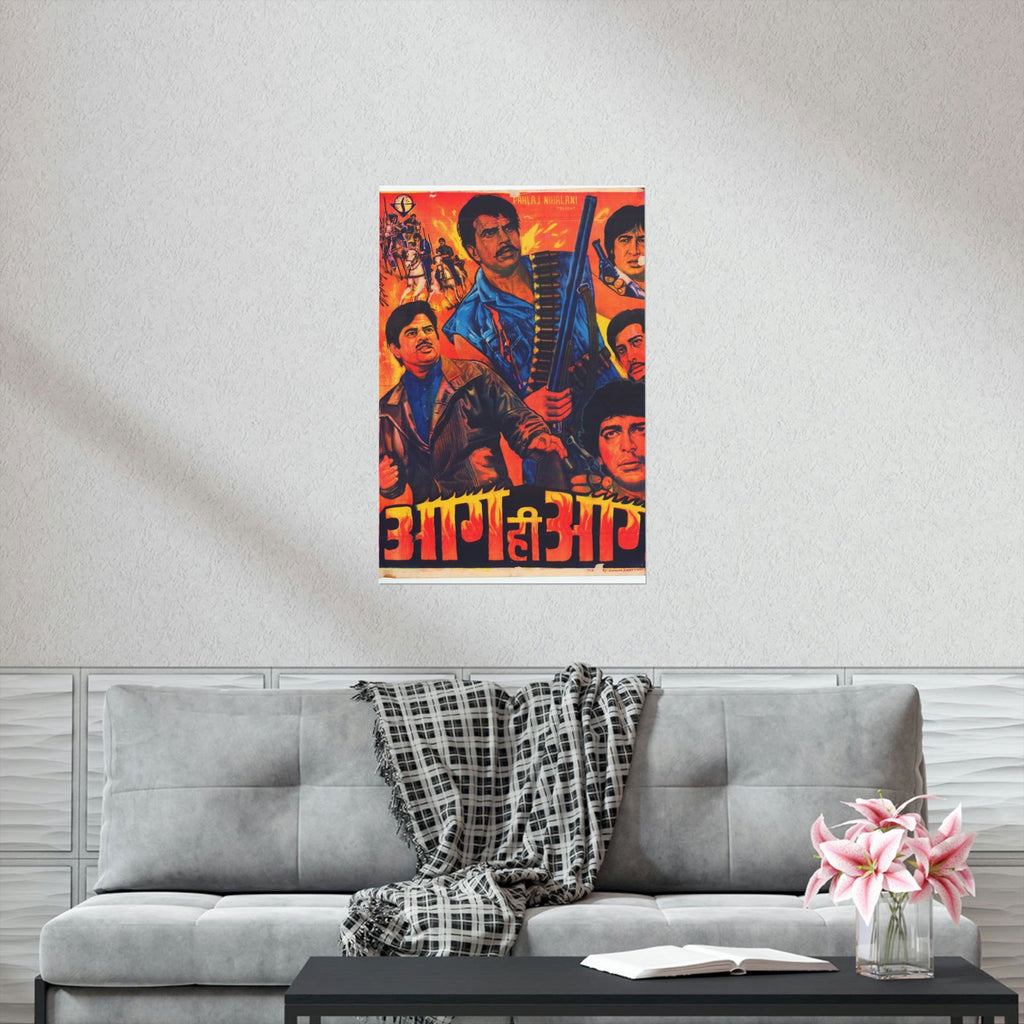 Aag Hi Aag (1987) Premium Matte Vertical Posters - www.desimovies.biz