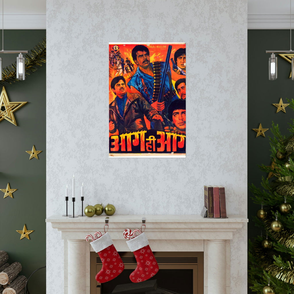 Aag Hi Aag (1987) Premium Matte Vertical Posters - www.desimovies.biz