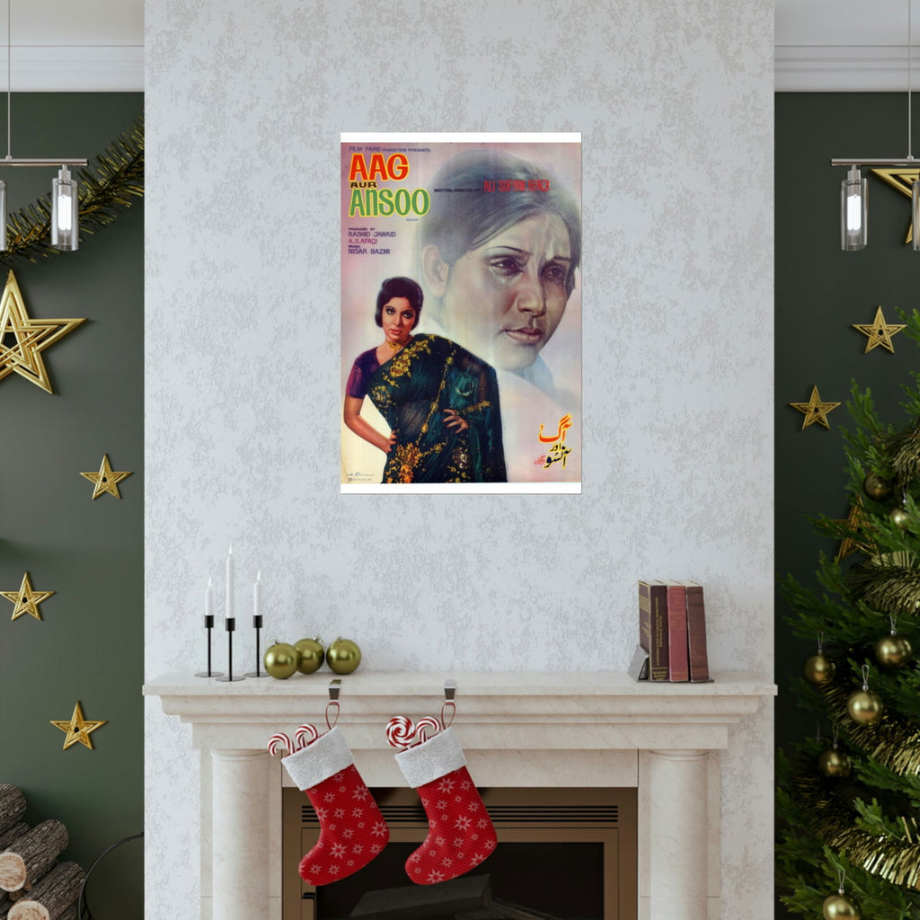 Aag aur Ansoo Lollywood Premium Matte Vertical Posters - www.desimovies.biz