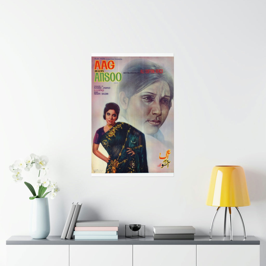 Aag aur Ansoo Lollywood Premium Matte Vertical Posters - www.desimovies.biz