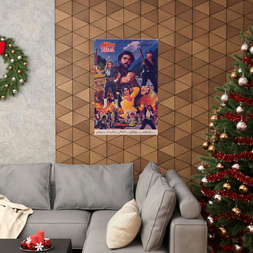 Aag aur Suhag (1989) Premium Matte Vertical Posters - www.desimovies.biz