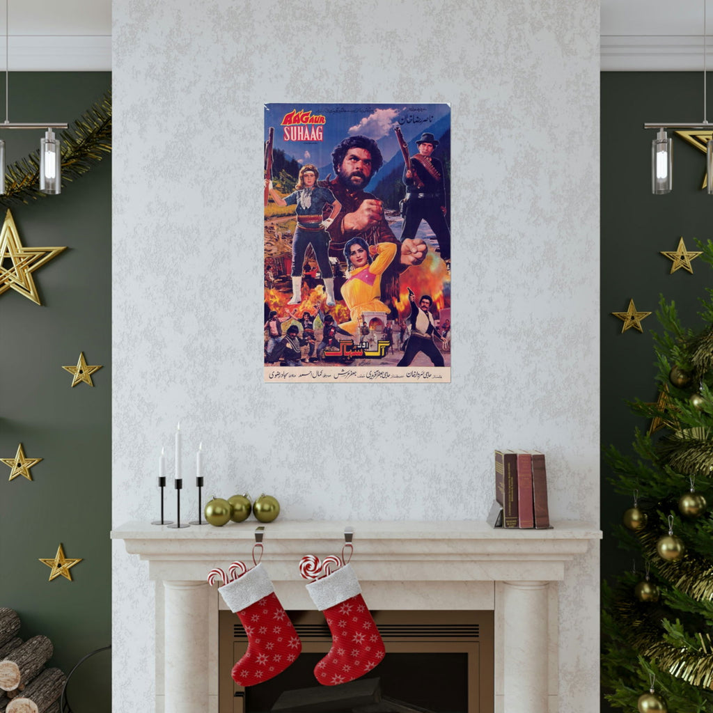 Aag aur Suhag (1989) Premium Matte Vertical Posters - www.desimovies.biz