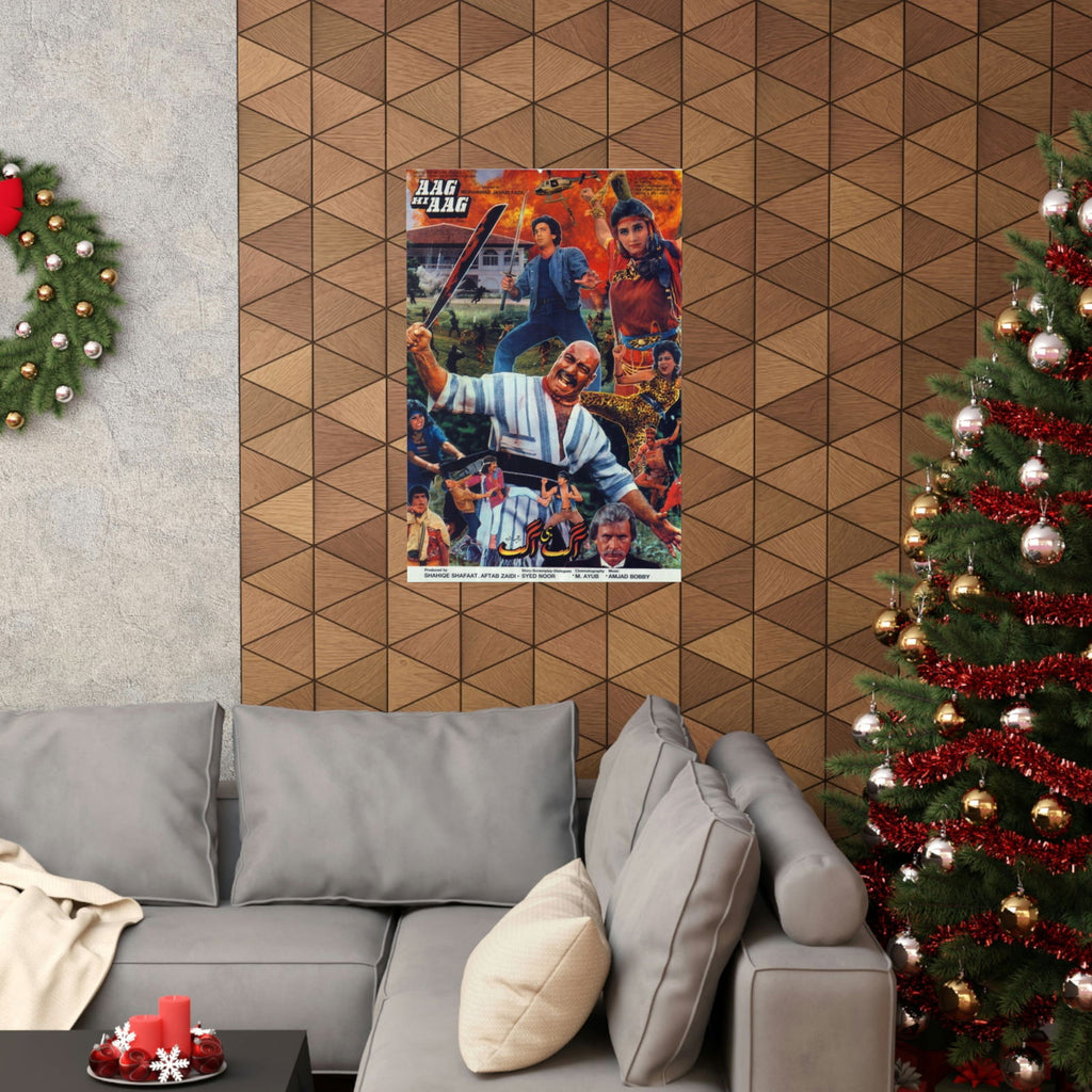 Aag hi Aag (1988) Poster - Premium Matte Vertical Posters - www.desimovies.biz