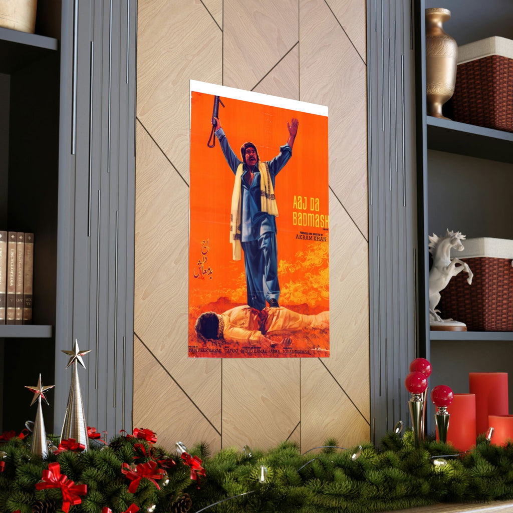 Aaj Da Badmash (1976) Premium Matte Vertical Posters - www.desimovies.biz