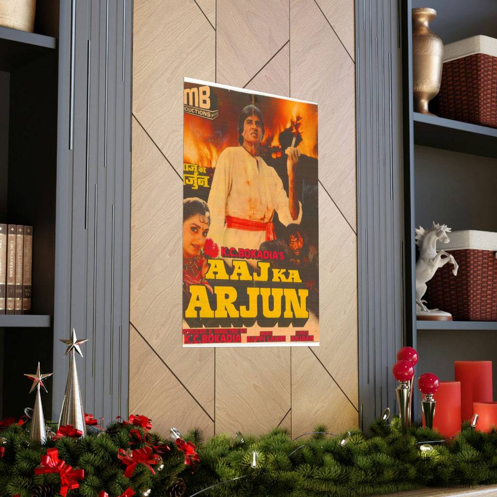 Aaj Ka Arjun (1990) Premium Matte Vertical Posters - www.desimovies.biz