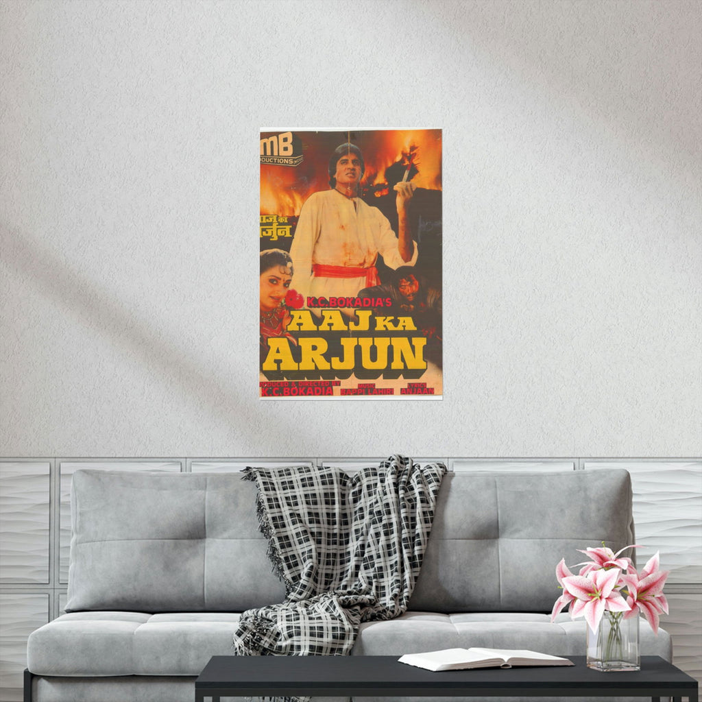 Aaj Ka Arjun (1990) Premium Matte Vertical Posters - www.desimovies.biz