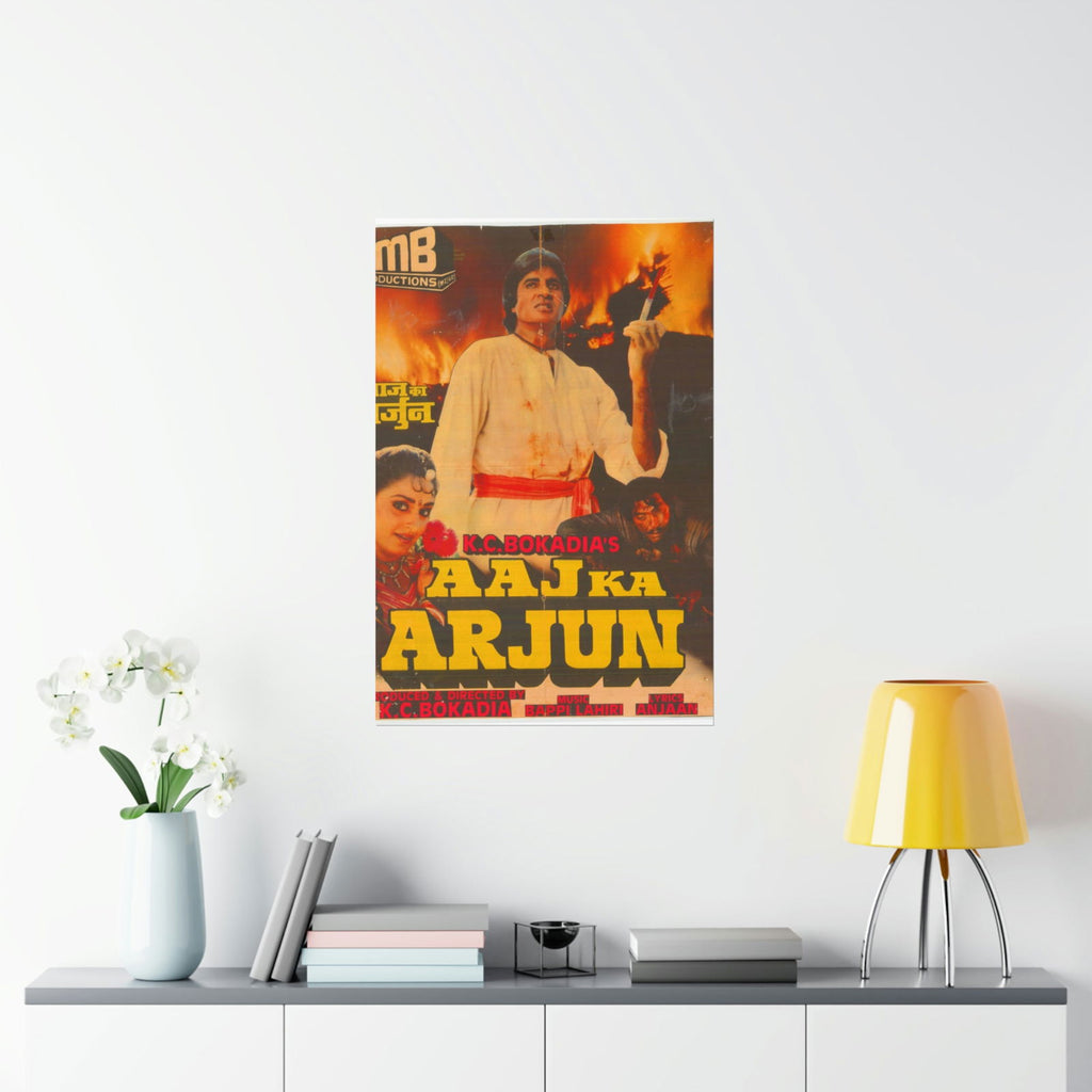 Aaj Ka Arjun (1990) Premium Matte Vertical Posters - www.desimovies.biz