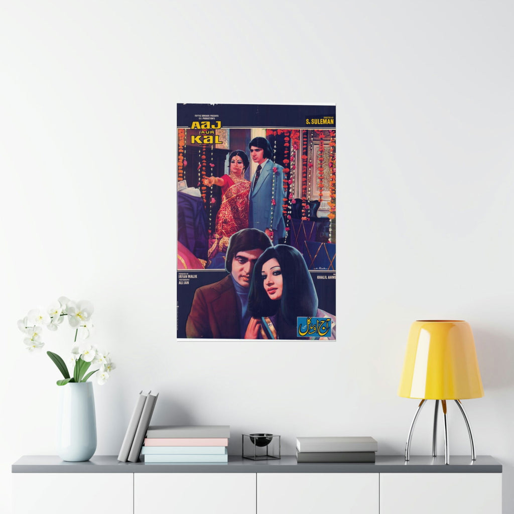 Aaj aur Kal (1976) Premium Matte Vertical Posters - www.desimovies.biz