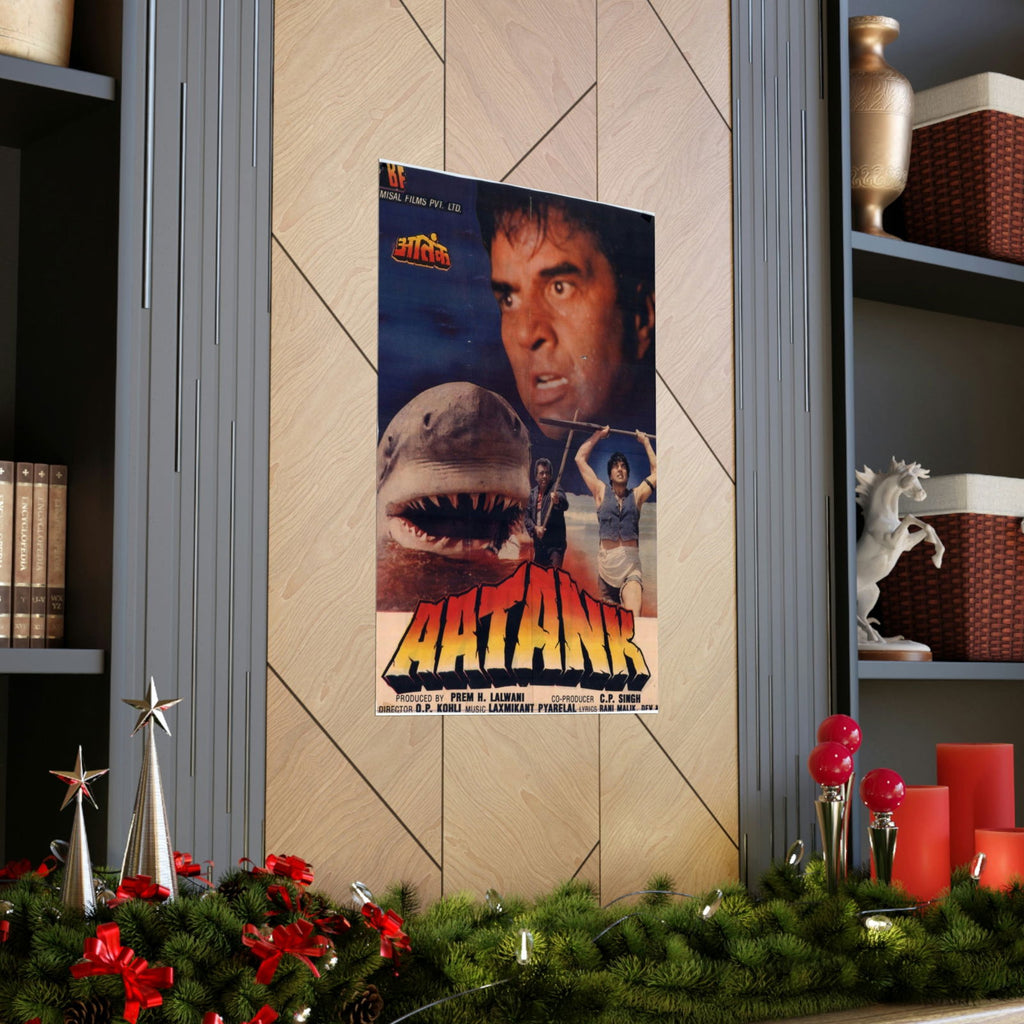 Aatank - Indian Jaws - Premium Matte Vertical Posters - www.desimovies.biz
