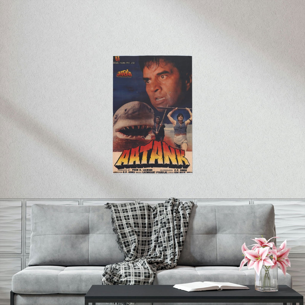 Aatank - Indian Jaws - Premium Matte Vertical Posters - www.desimovies.biz