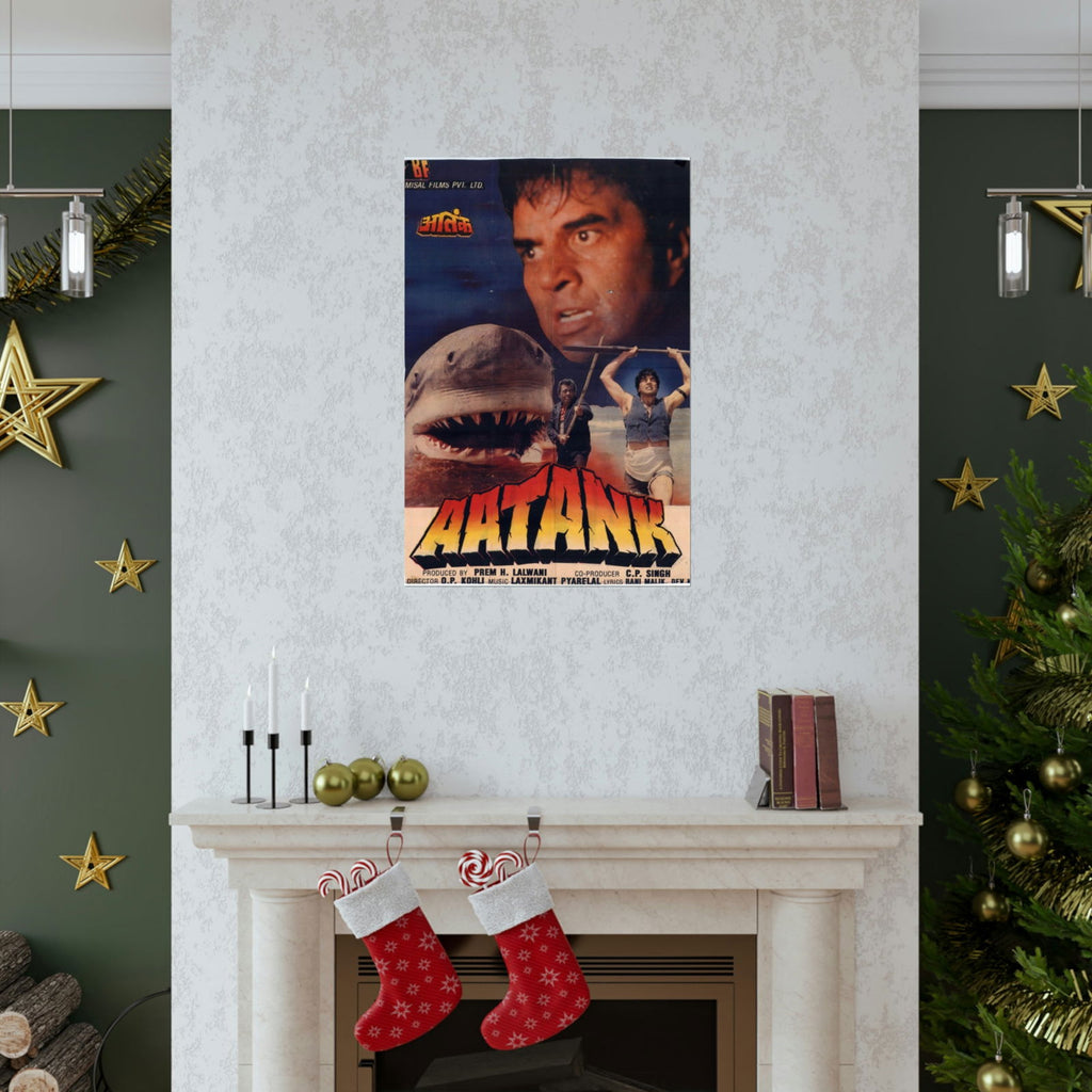 Aatank - Indian Jaws - Premium Matte Vertical Posters - www.desimovies.biz