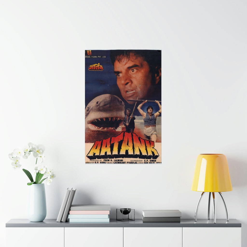 Aatank - Indian Jaws - Premium Matte Vertical Posters - www.desimovies.biz