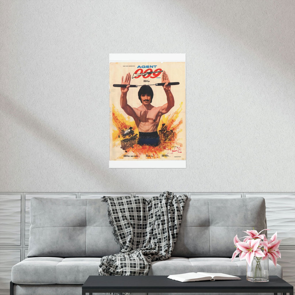 Agent 009 Pakistani Film (1982) Premium Matte Vertical Posters - www.desimovies.biz