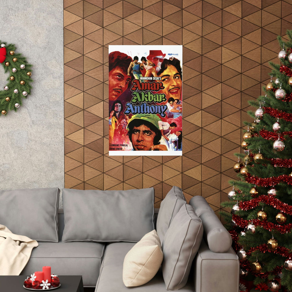 Amar Akbar Anthony (1977) Premium Matte Vertical Posters - www.desimovies.biz