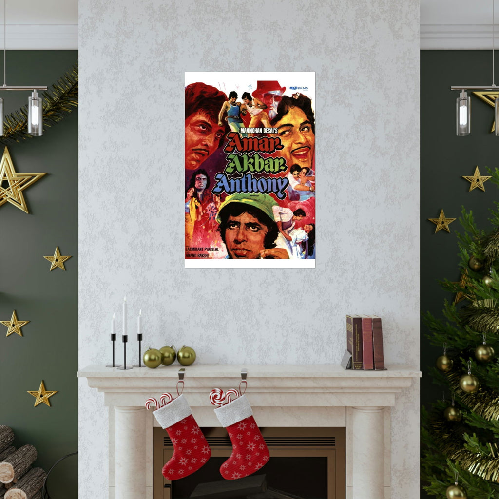 Amar Akbar Anthony (1977) Premium Matte Vertical Posters - www.desimovies.biz
