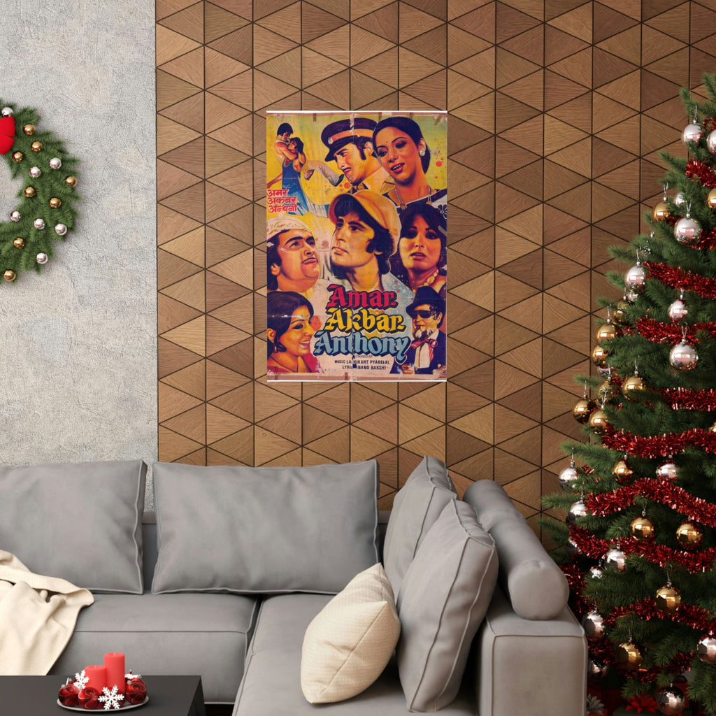 Amar Akbar Anthony (1977) Premium Matte Vertical Posters - www.desimovies.biz