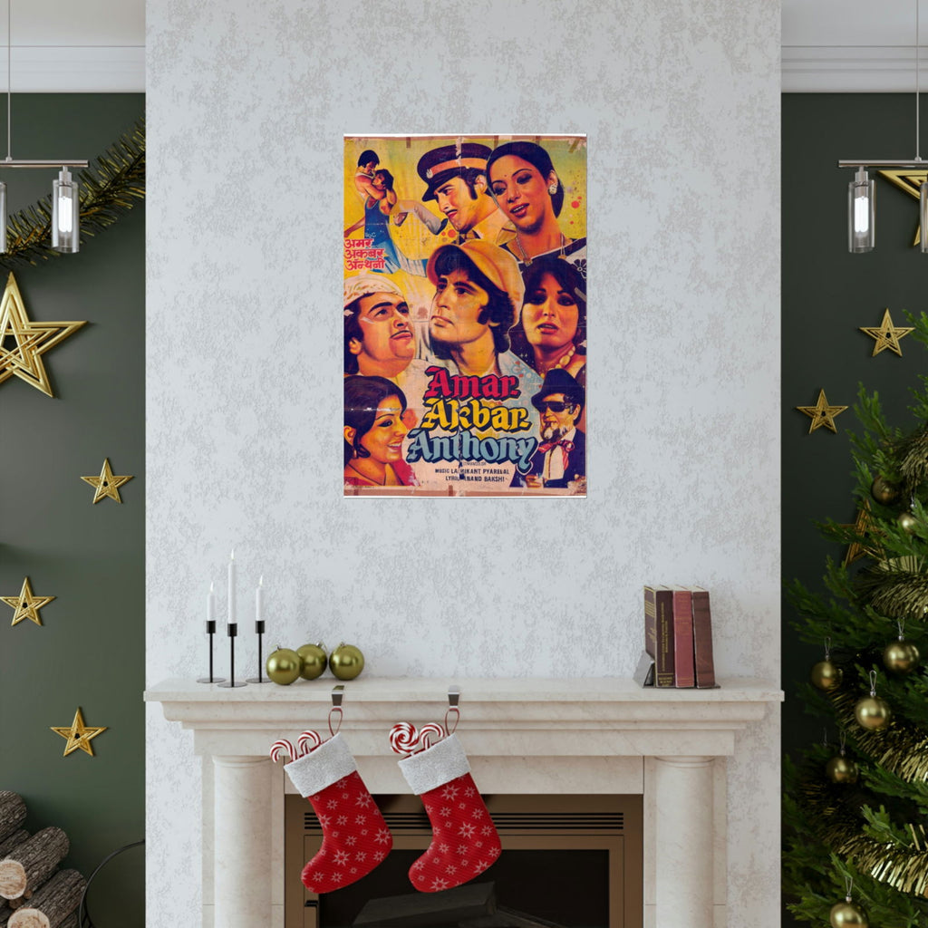 Amar Akbar Anthony (1977) Premium Matte Vertical Posters - www.desimovies.biz