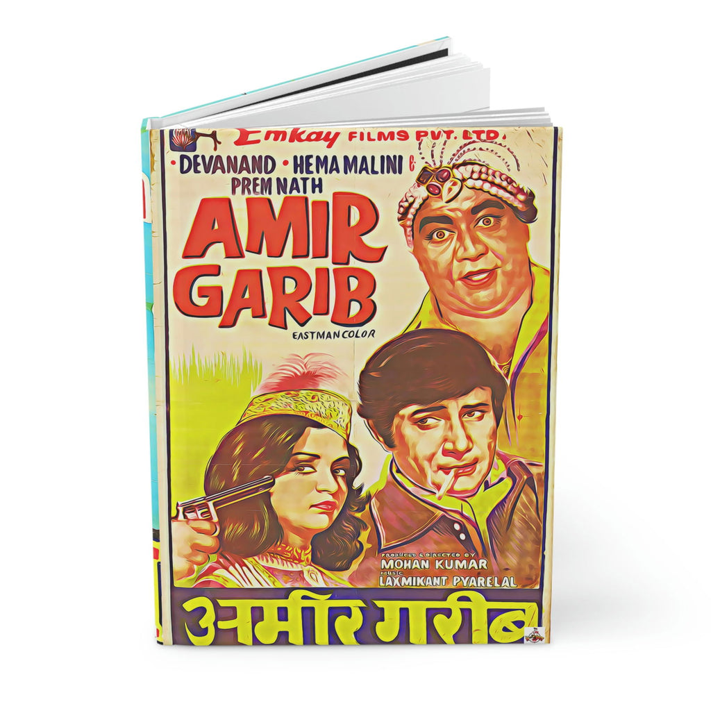 Amir Garib - Apradh - Bollywood Hardcover Journal Matte - www.desimovies.biz