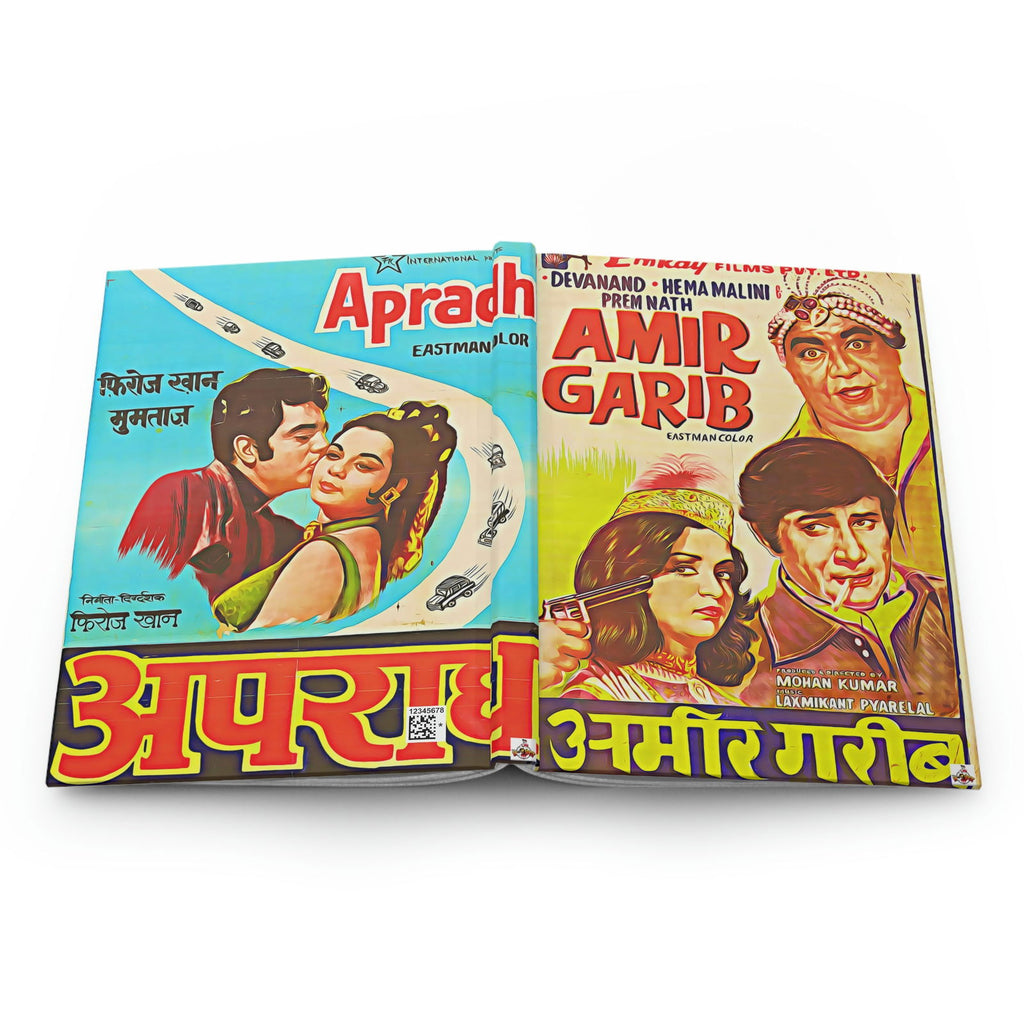 Amir Garib - Apradh - Bollywood Hardcover Journal Matte - www.desimovies.biz
