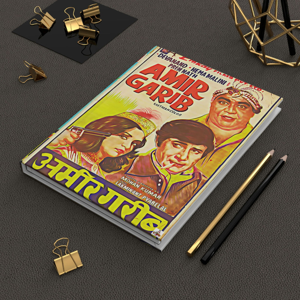 Amir Garib - Apradh - Bollywood Hardcover Journal Matte - www.desimovies.biz