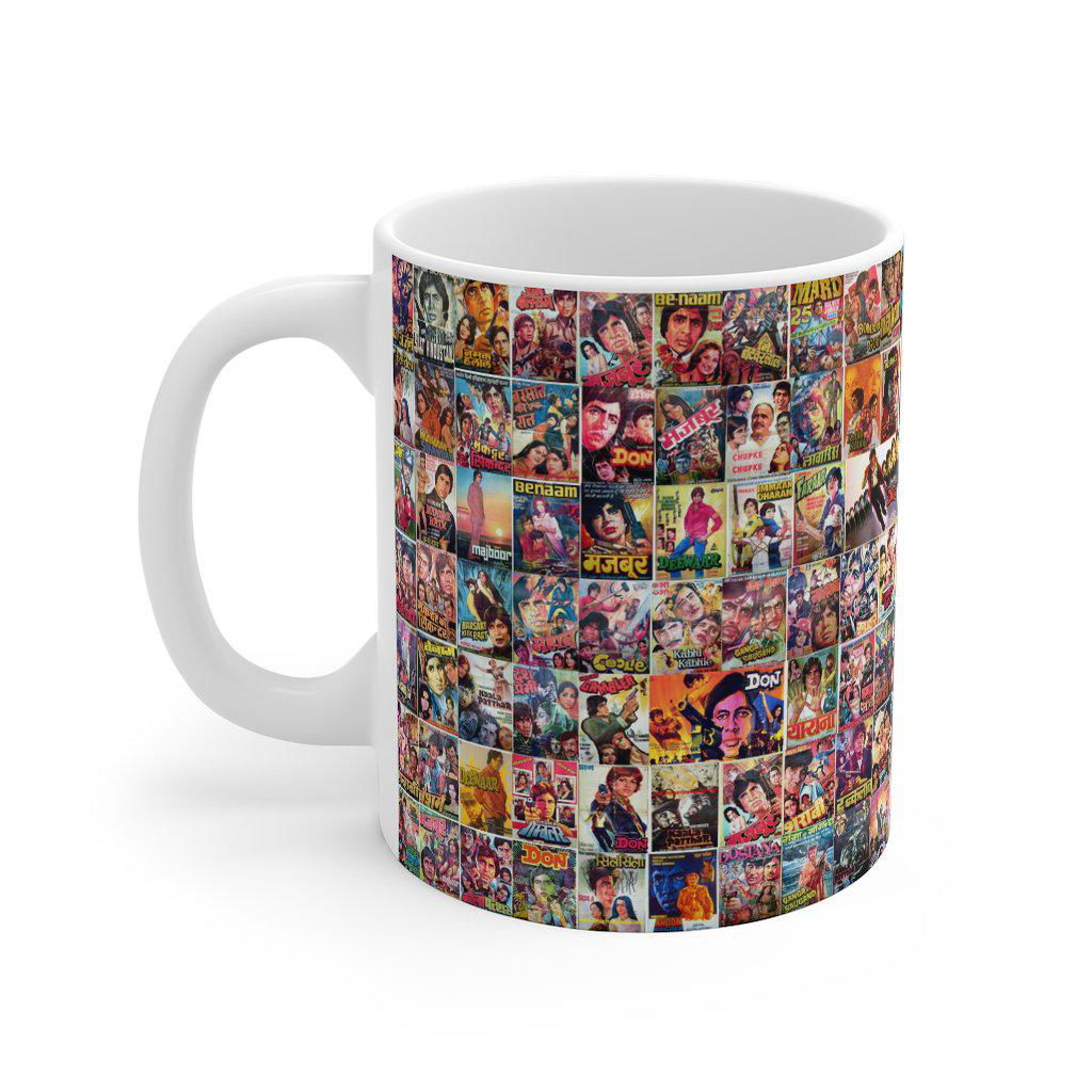 Amitabh Bachchan Classic Posters Coffee Mug - www.desimovies.biz